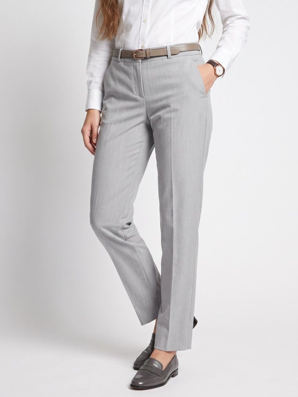 Banana Republic Avery Sloan Gray Heathered Dress Pants Womens Size 2 Workwear